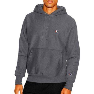 CHAMPION Reverse Weave Hoodie Granite Heather Pullover Sweatshirt